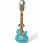 Used Epiphone Les Paul Deluxe Baby Blue Sparkle Blue Solid Body Electric Guitar thumbnail
