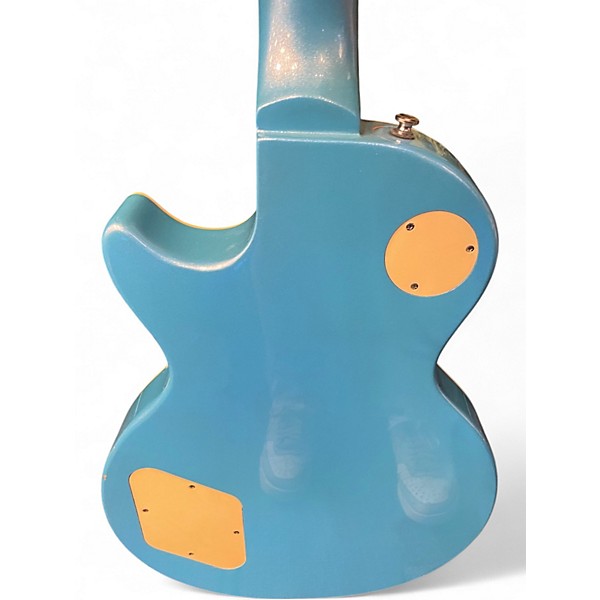 Used Epiphone Les Paul Deluxe Baby Blue Sparkle Blue Solid Body Electric Guitar