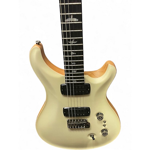 Used PRS Wood Library Custom 24 Antique White Solid Body Electric Guitar