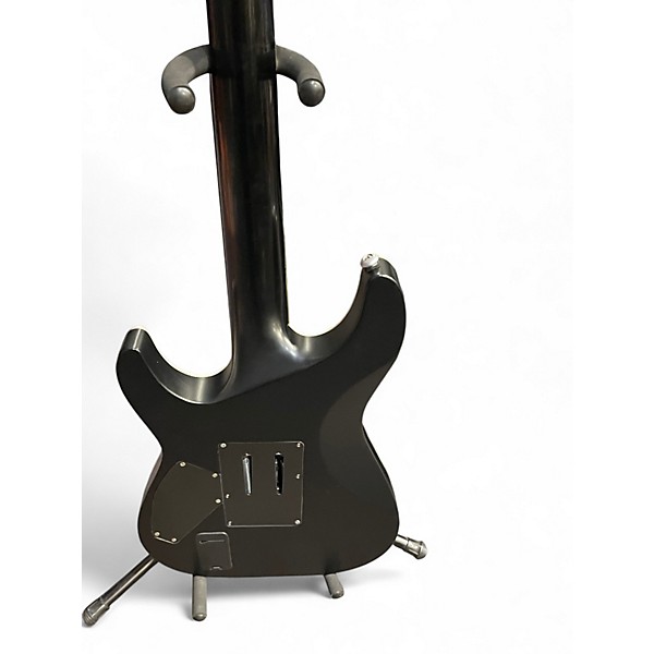 Used Schecter Guitar Research Damien Platinum 6 Floyd Rose Black Solid Body Electric Guitar