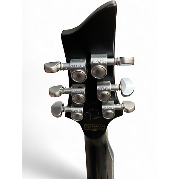 Used Schecter Guitar Research Damien Platinum 6 Floyd Rose Black Solid Body Electric Guitar