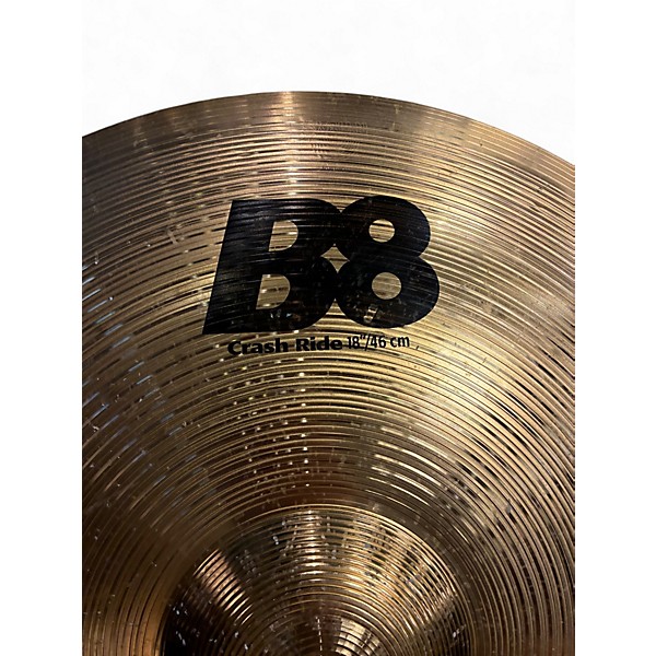 Used SABIAN 18in B8 Crash Ride Cymbal