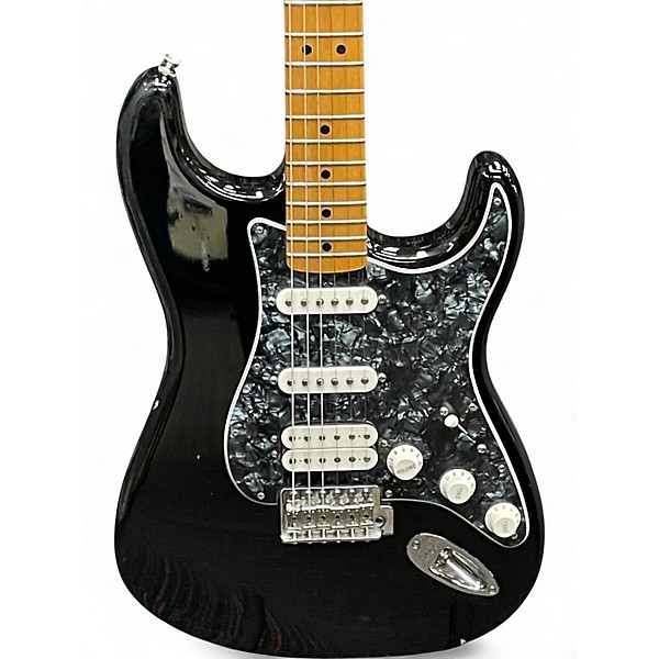 Used Fender Standard Stratocaster HSS Black Solid Body Electric Guitar