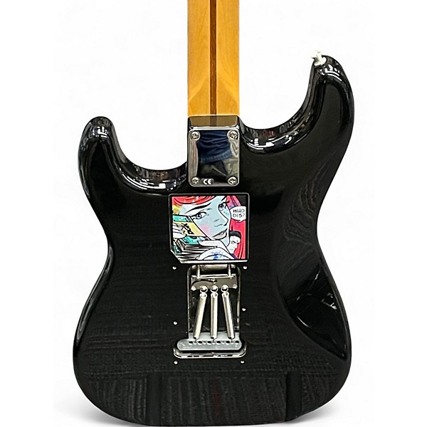 Used Fender Standard Stratocaster HSS Black Solid Body Electric Guitar