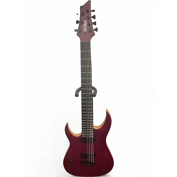 Used Schecter Guitar Research JOHN BROWNE TAO 7 SATIN TRANS PURPLE Electric Guitar