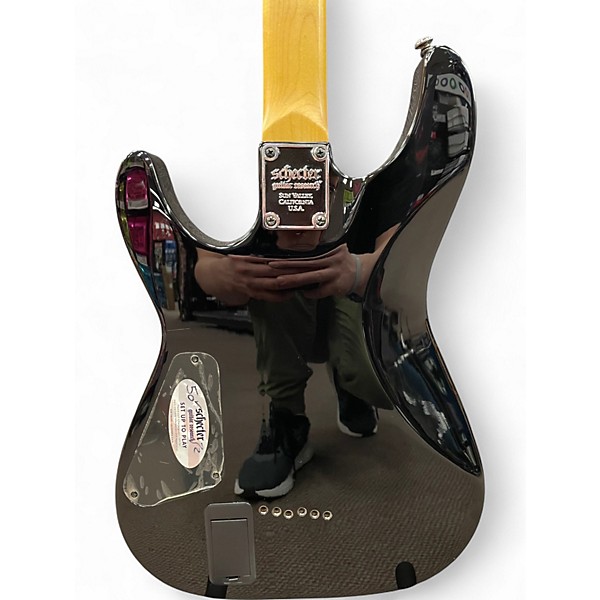 Used Schecter Guitar Research Demon 6 Crimson Red Burst Solid Body Electric Guitar