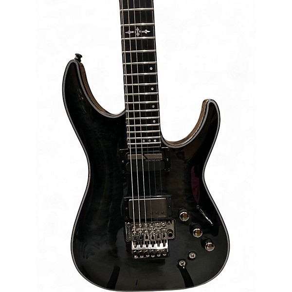 Used Schecter Guitar Research C1 HYBRID BLACK Solid Body Electric Guitar