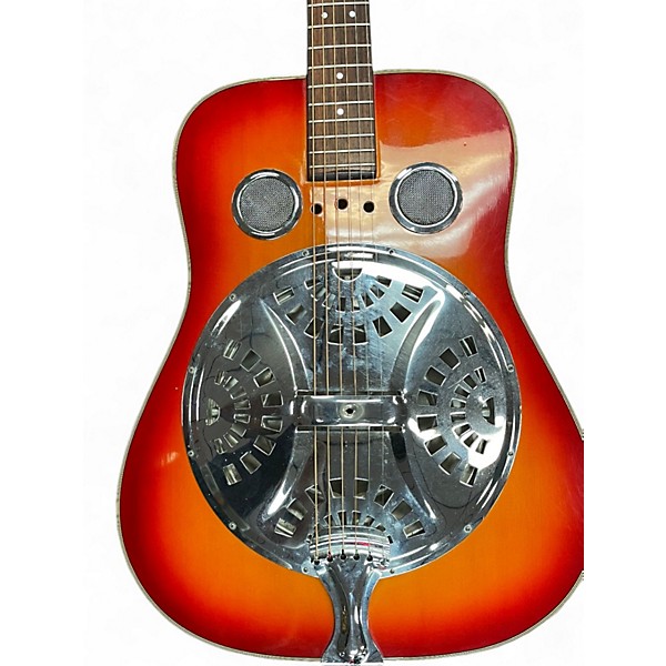 Used Morrell Music RESONATOR GUITAR Cherry Sunburst Acoustic Guitar