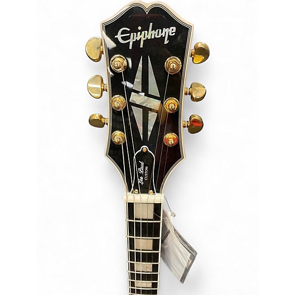 Used Epiphone Les Paul Custom Natural Solid Body Electric Guitar
