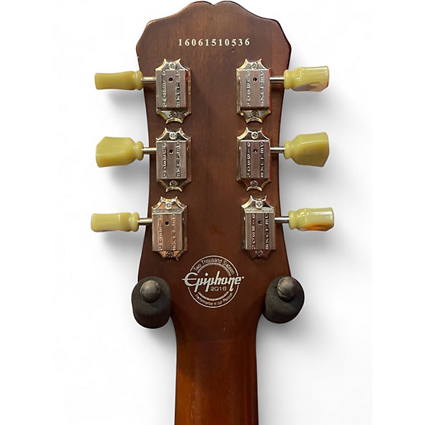 Used 2016 Epiphone Les Paul Traditional PRO II Tobacco Burst Solid Body Electric Guitar