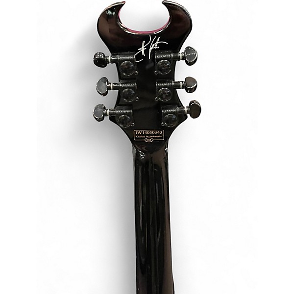 Used Schecter Guitar Research Synyster Gates Signature Standard PINSTRIPE BLACK Solid Body Electric Guitar