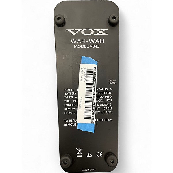 Used VOX V845 Classic Wah Effect Pedal