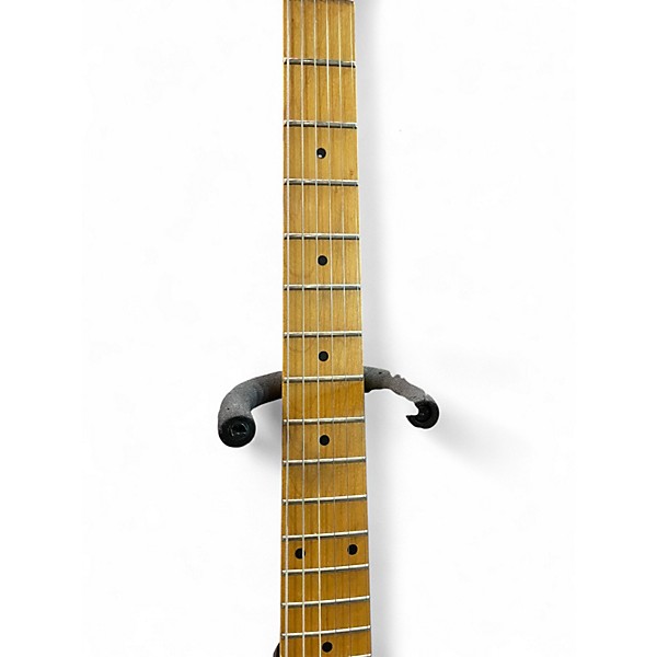 Used Squier Pro Tone Fat Stratocaster FR Black Solid Body Electric Guitar