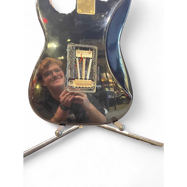 Used Squier Pro Tone Fat Stratocaster FR Black Solid Body Electric Guitar