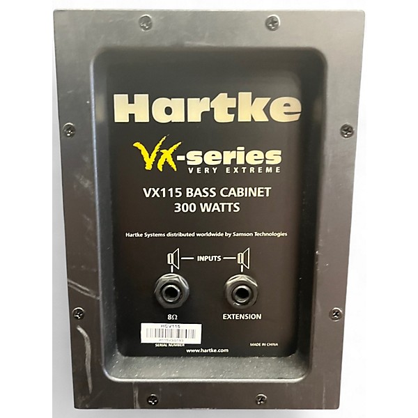 Used Hartke VX115 300W 8Ohm 1x15 Bass Cabinet