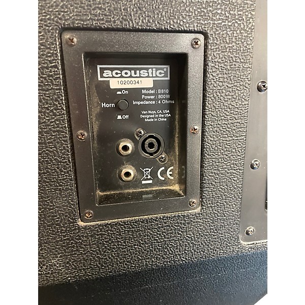 Used Acoustic B810 800W 8x10 Bass Cabinet