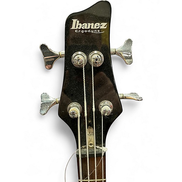 Used Ibanez Ergodyne  Black Electric Bass Guitar
