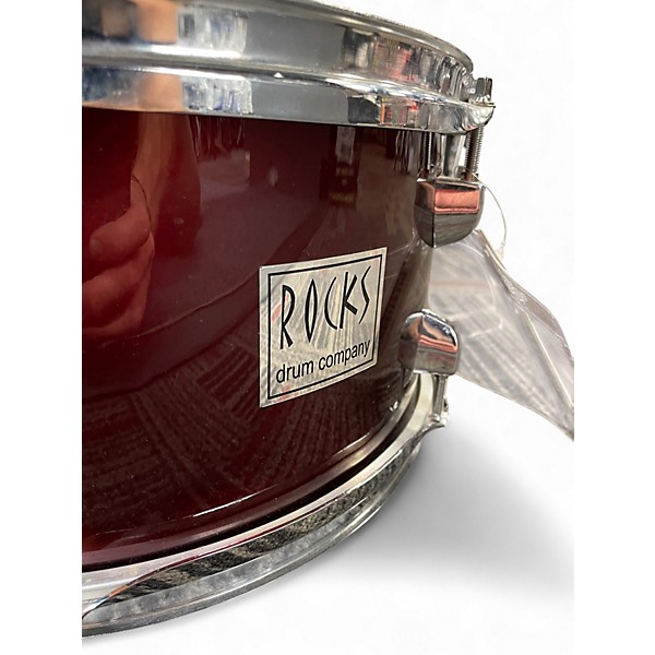 Used Rocks Drum Company 14X6.5 Snare Drum Wine Red Metallic Drum
