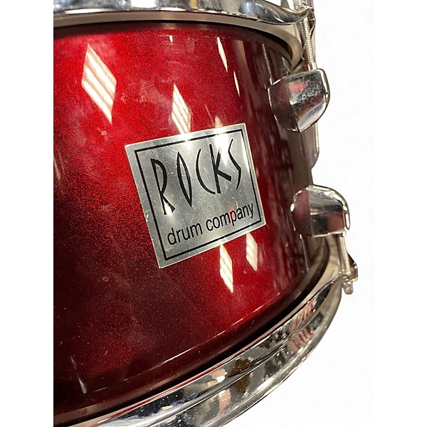 Used Rocks Drum Company 14X6.5 Snare Drum Wine Red Metallic Drum