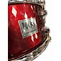 Used Rocks Drum Company 14X6.5 Snare Drum Wine Red Metallic Drum