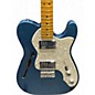 Used Fender American Vintage II 1972 Telecaster Thinline Lake Placid Blue Solid Body Electric Guitar
