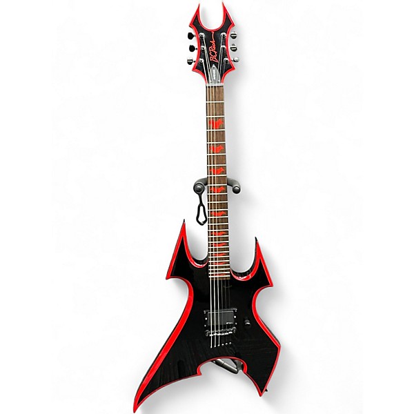 Used B.C. Rich ASOBO Avenge Son Of Beast Black with Red Bevels Solid Body Electric Guitar