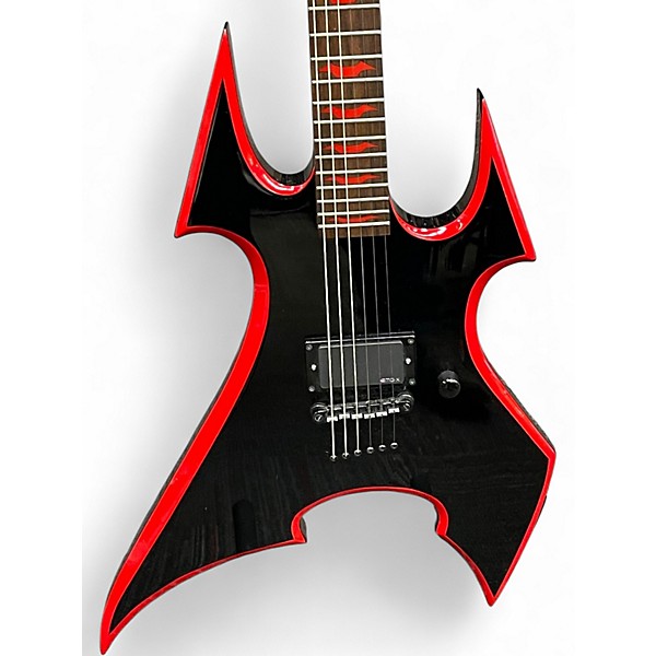 Used B.C. Rich ASOBO Avenge Son Of Beast Black with Red Bevels Solid Body Electric Guitar