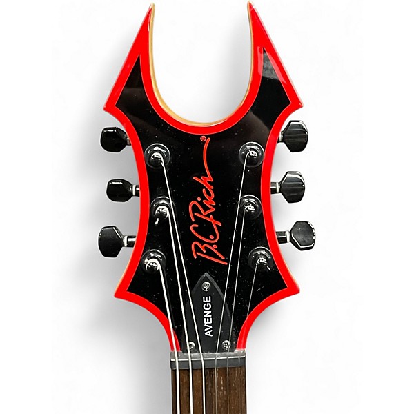 Used B.C. Rich ASOBO Avenge Son Of Beast Black with Red Bevels Solid Body Electric Guitar