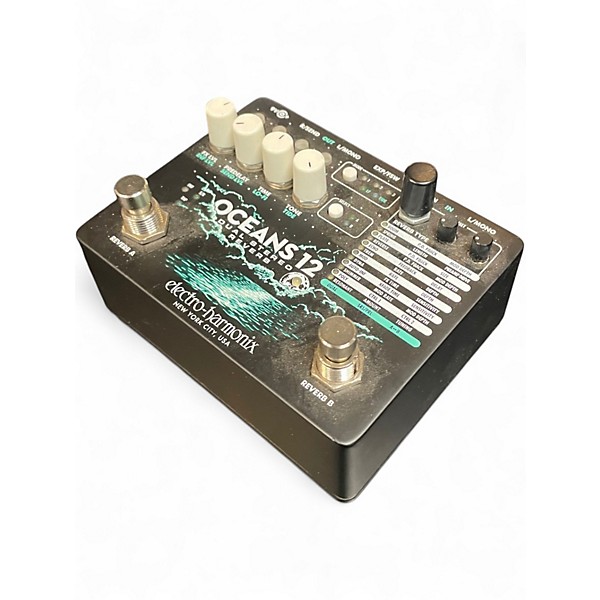 Used Electro-Harmonix Oceans 12 Dual Stereo Reverb Effect Pedal