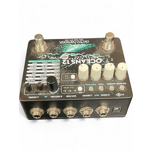 Used Electro-Harmonix Oceans 12 Dual Stereo Reverb Effect Pedal