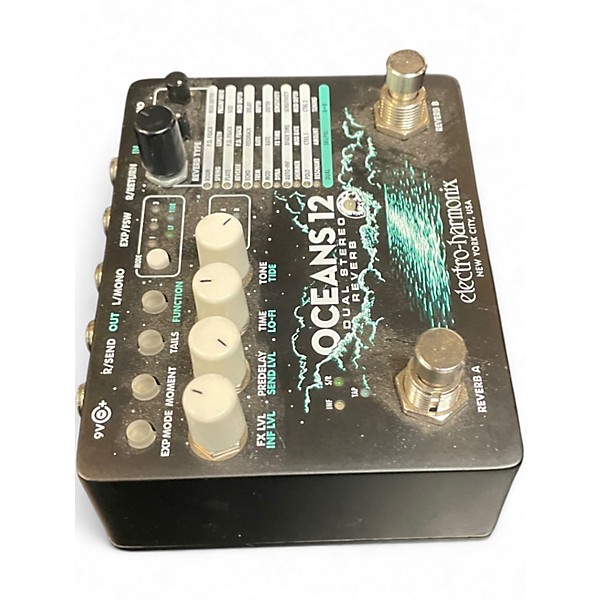 Used Electro-Harmonix Oceans 12 Dual Stereo Reverb Effect Pedal