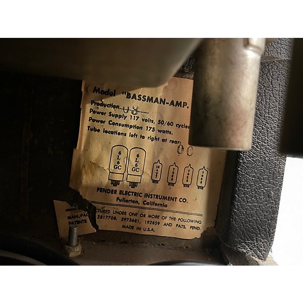 Vintage 1965 Fender Bassman Tube Guitar Amp Head