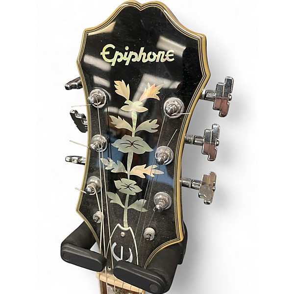 Used Epiphone Sheraton II Ebony Hollow Body Electric Guitar