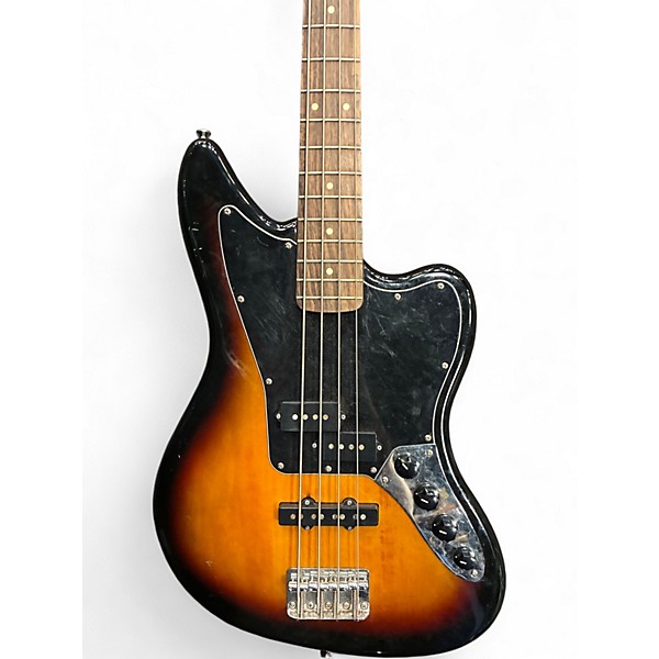 Used 2016 Squier Vintage Modified Jaguar Bass Special 3 Color Sunburst Electric Bass Guitar