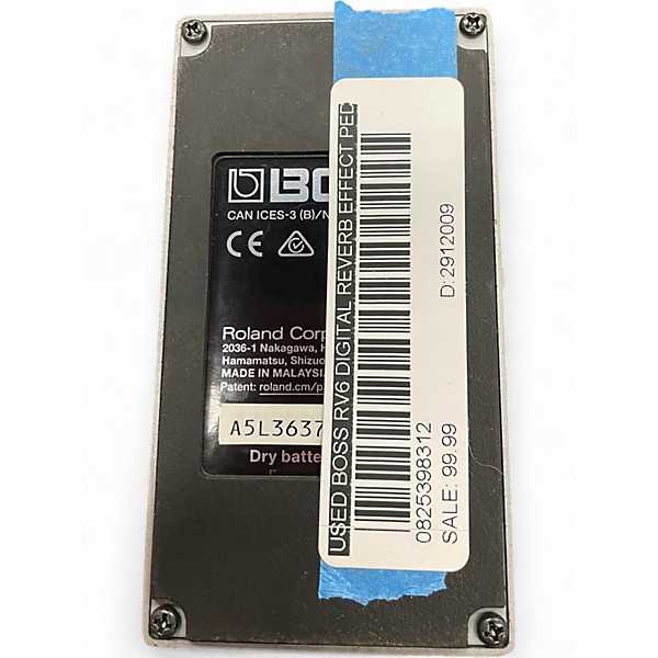 Used BOSS RV6 Digital Reverb Effect Pedal