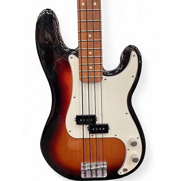 Used Fender Player Precision Bass 3 Color Sunburst Electric Bass Guitar