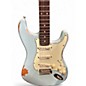 Used Vintage V6MRLB DISTRESSED BLUE Solid Body Electric Guitar