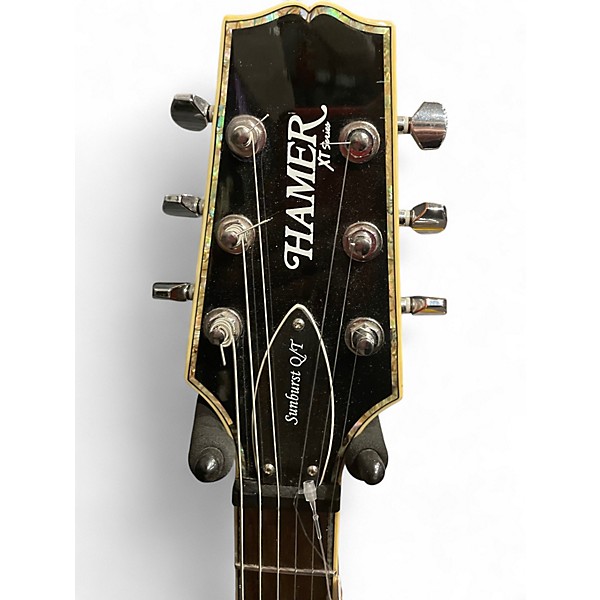 Used Hamer xt series sunburst q/t sunburst quilt top Solid Body Electric Guitar