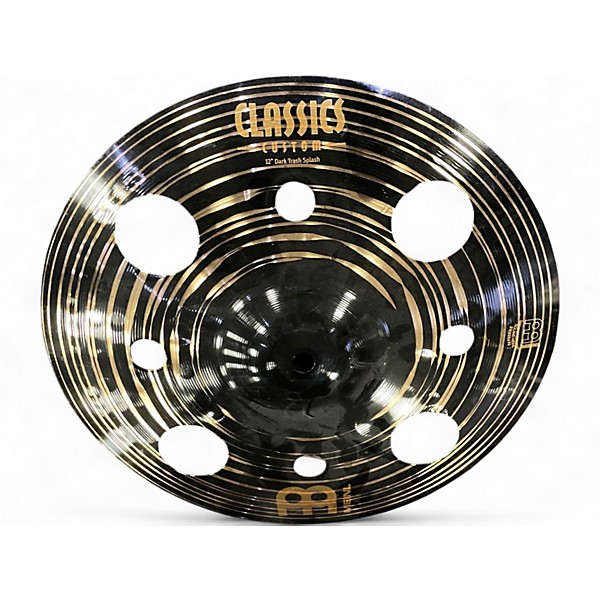 Used MEINL 12in DARK TRASH SPLASH Cymbal
