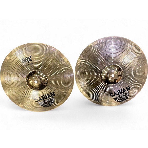Used SABIAN 14in B8X HI HATS Cymbal