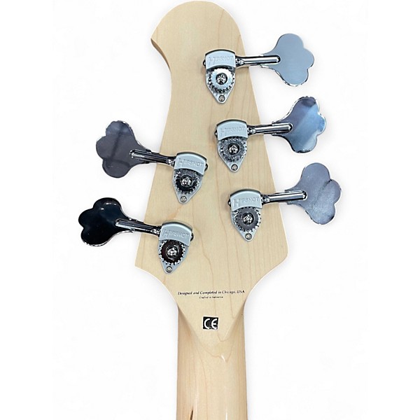 Used Lakland 55-02 Skyline Series 5 String Natural Electric Bass Guitar