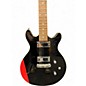 Used Daisy Rock Retro H Black and Red Hollow Body Electric Guitar