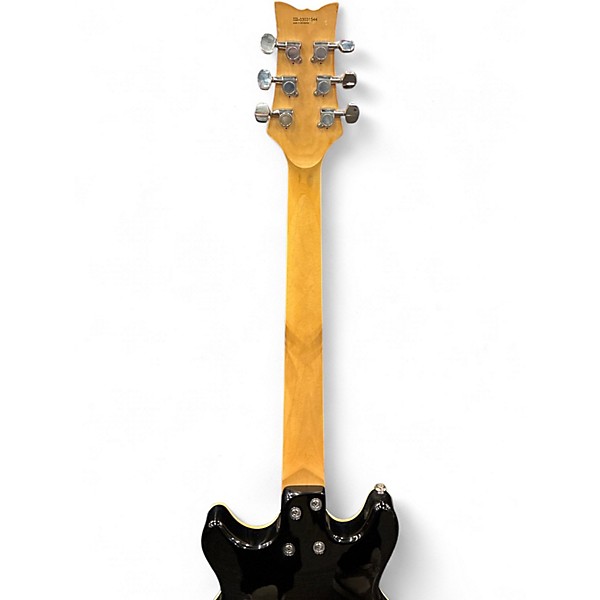 Used Daisy Rock Retro H Black and Red Hollow Body Electric Guitar