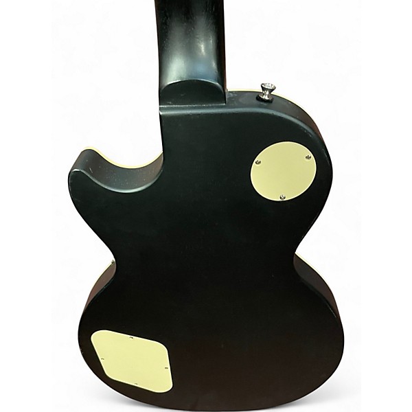 Used Epiphone Les Paul Traditional Pro Black and White Solid Body Electric Guitar