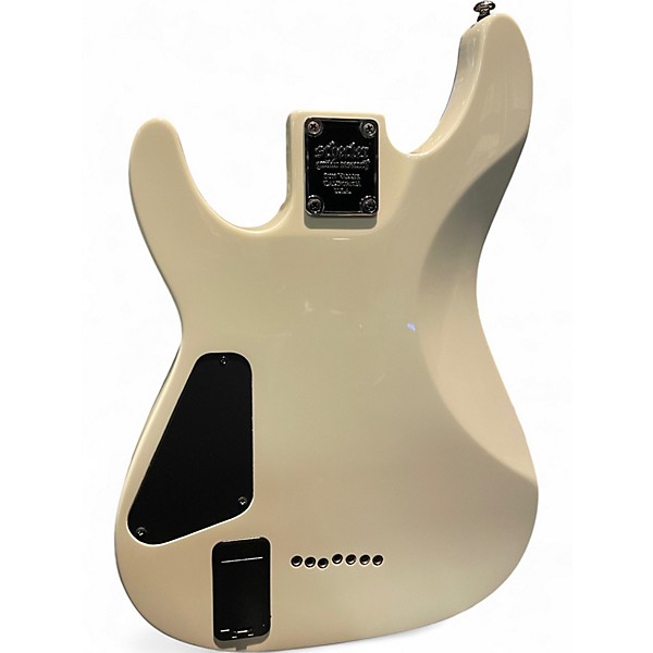 Used Schecter Guitar Research Demon 7 String Vintage White Solid Body Electric Guitar