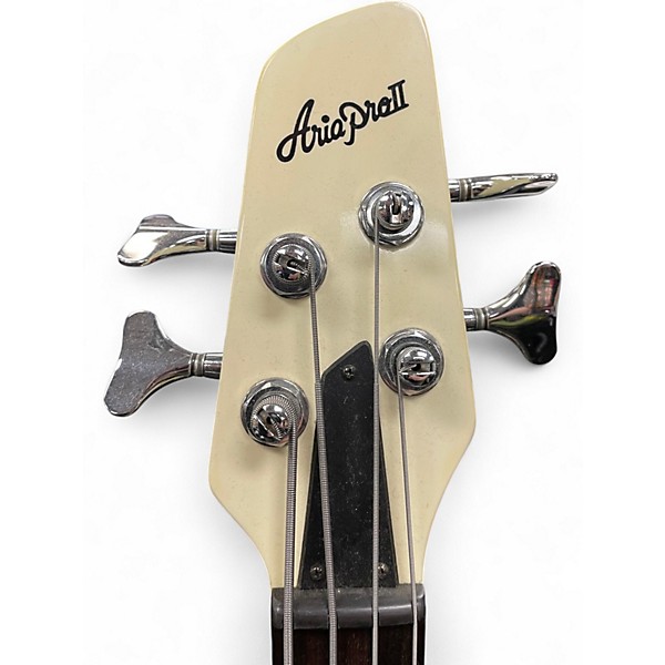 Used Aria pro II Cream Electric Bass Guitar