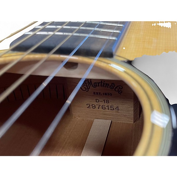 Used Martin D18 Natural Acoustic Guitar