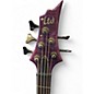 Used ESP LTD F155DX 5 String Purple Electric Bass Guitar