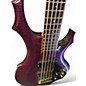 Used ESP LTD F155DX 5 String Purple Electric Bass Guitar