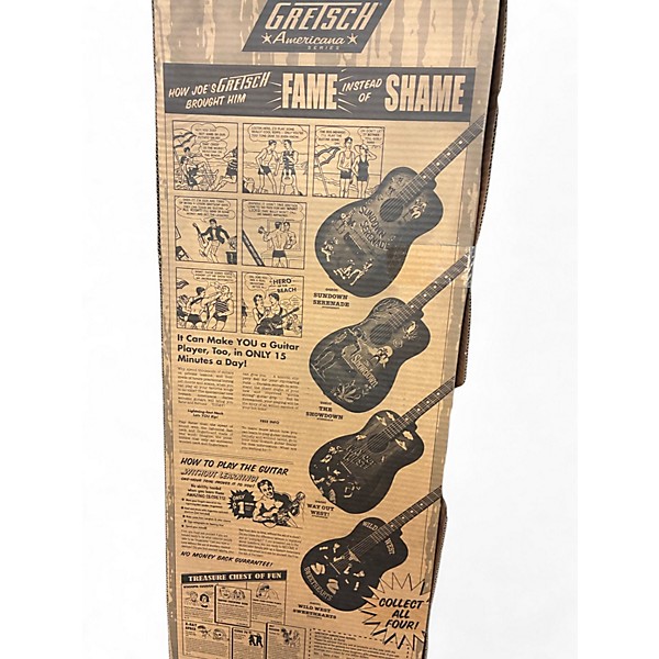 Used 2007 Gretsch Guitars Americana Series G4520 "Way Out West" Green Acoustic Guitar